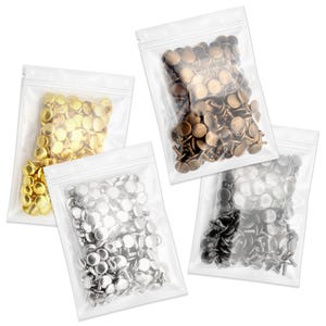500 Pack Double Cap Rivets – Metal Studs for Leather Crafting