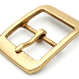 1.5inch Solid Brass Strap Single Prong Belt Buckle Square Center Bar Buckles Purse Making Accessories FRW334