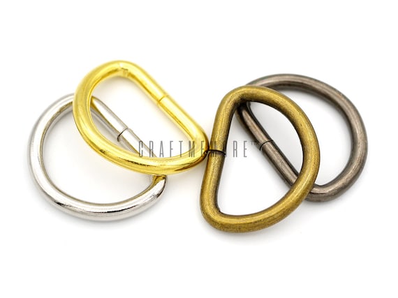 Heavy Duty 32 mm 1-1//4/" Solid Cast Brass O rings Bag Strap Leathercraft