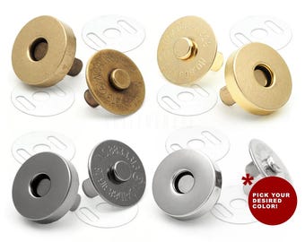 10 set di bottoni automatici magnetici di qualità, chiusura resistente per borse da cucire, chiusure per borse MNB