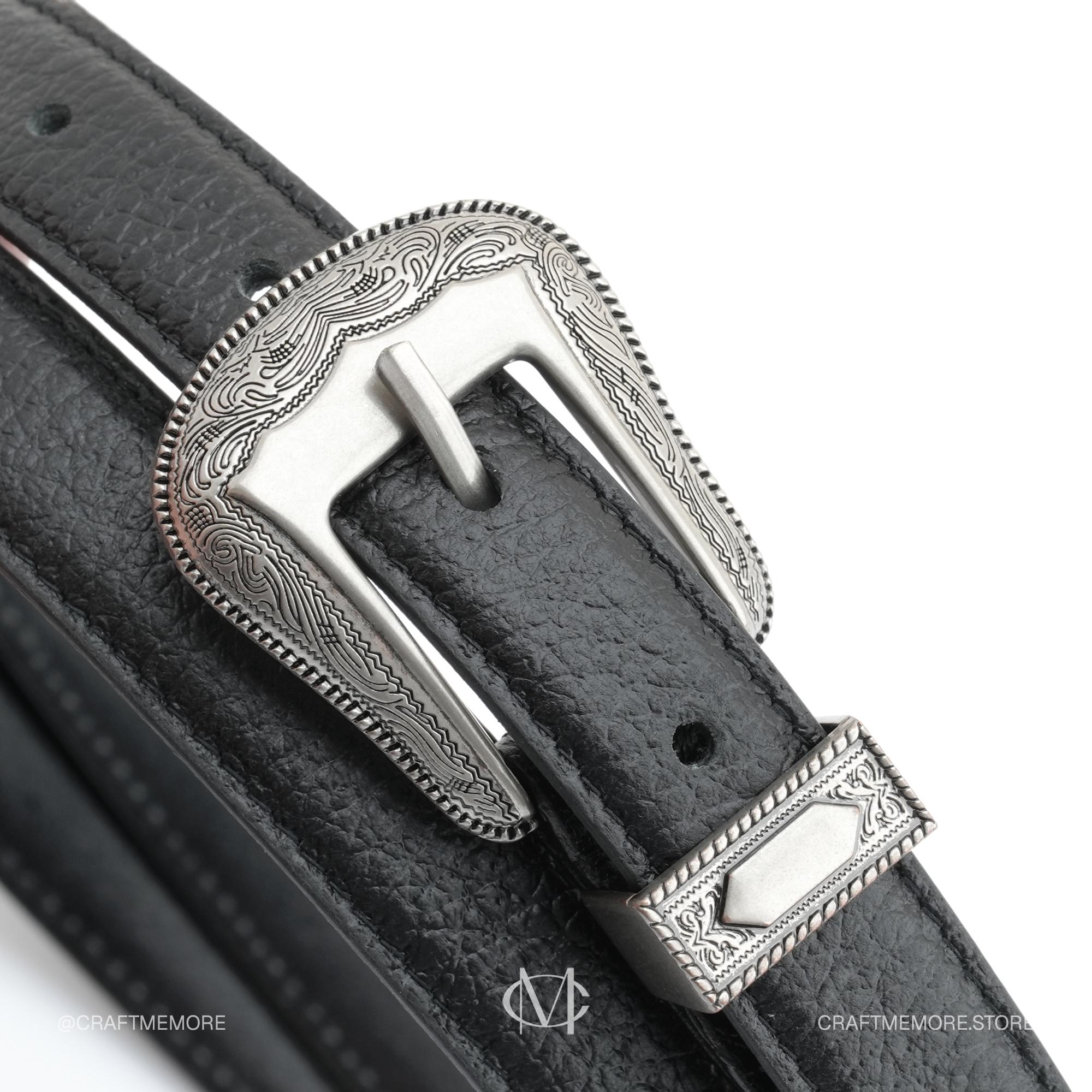 Western Leather Belt – 3/4 display picture 3