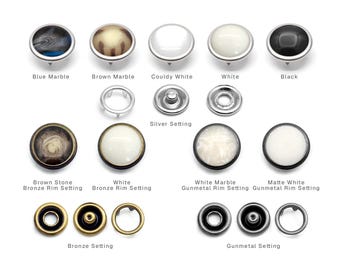 144 juegos de broches de presión de perla de 12 mm, botones a presión para camisas vaqueras, broches de presión con púas, suministros de costura al por mayor