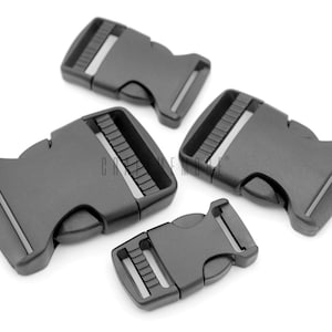 Quick Side Release Buckle Black Plastic Quality Locks for Bags Belts Paracord Fanny Packs Bracelets Collar 6 pack JLA1