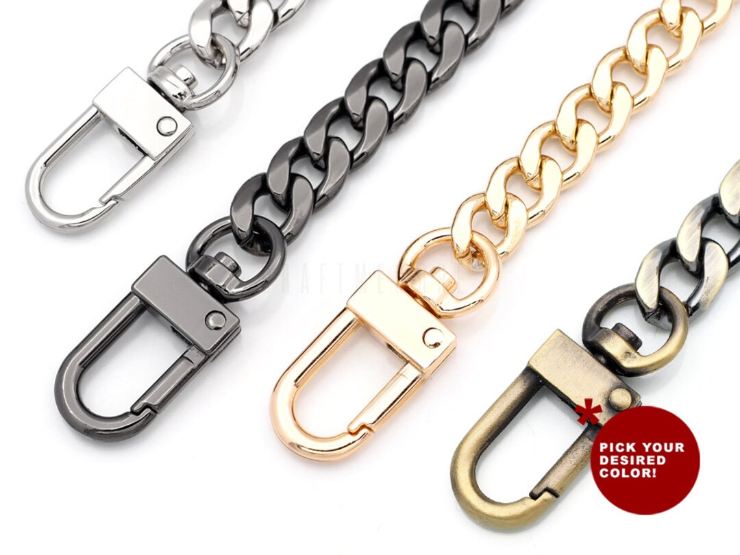 Taschenriemen Gold, 120 Cm – Aus Zinklegierung, Mit Schnallen – DIY Schulterkette Für Handtaschen, Umhängetaschen – Verstellbar & Stylisch