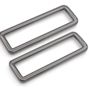 4pcs 2 Inches Rectangular Ring Metal Loop Slide Buckle Purse Craft ...