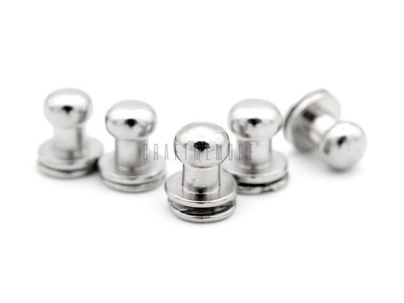 Trimming Shop Metal Skull Head Studs with Backpin Rivet for