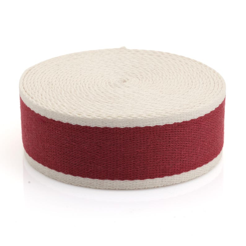 Two-Tone Cotton Poly Webbing Strap – Heavy Duty Bag Craft Belt (1.5 Inch) image 8