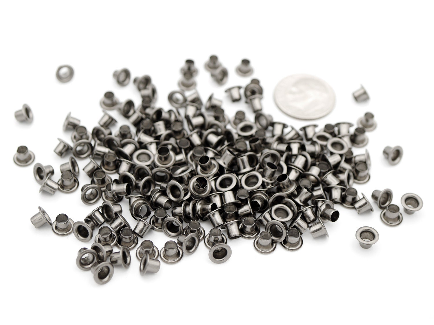 200pcs 3MM Hole Tiny GUNMETAL Grommets Eyelets Self Backing Etsy