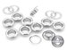 100pack Grommet Eyelet STAINLESS STEEL Multi Sizes Premium Quality Grommets Eyelets Washable for Garment 