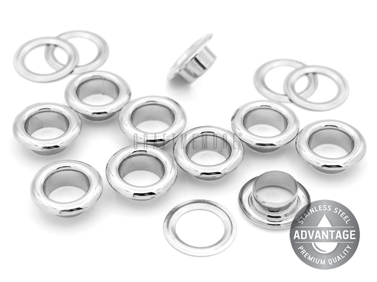 100pack Grommet Eyelet STAINLESS STEEL Multi Sizes Premium Etsy