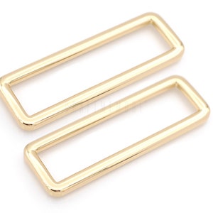 4pcs 2 Inches Rectangular Ring Metal Loop Slide Buckle Purse Craft ...