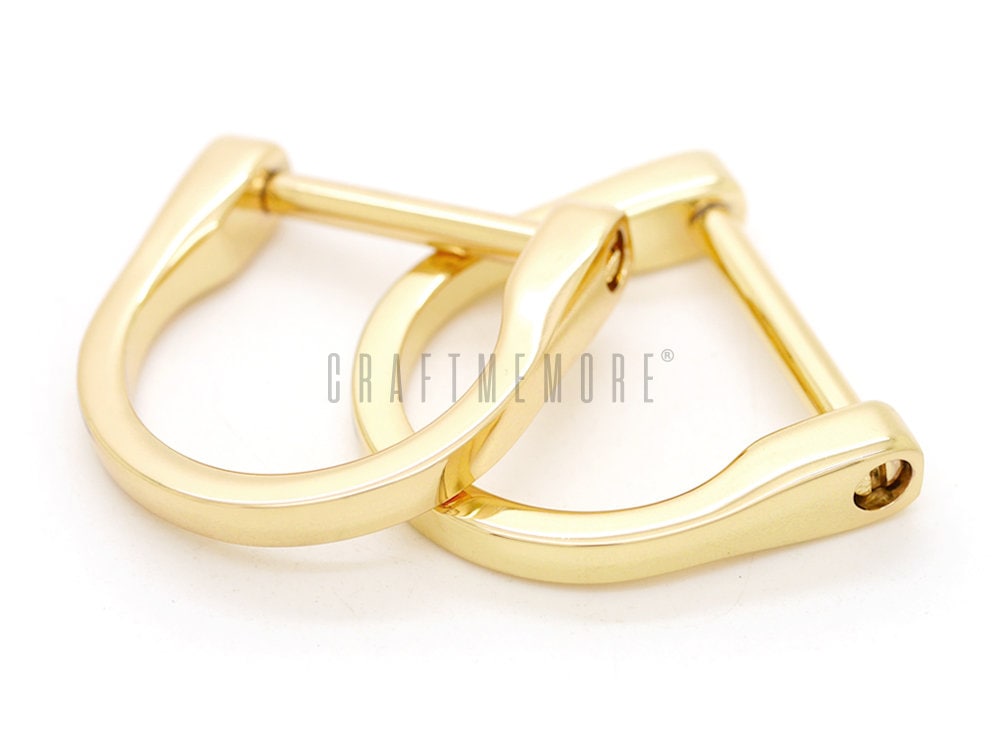 gold screw d rings 1 inch lv