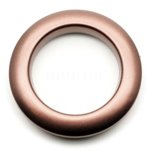 Curtain Grommets 1-9/16 40mm Inner Diameter Plastic Curtain Rings, Clip on Eyelet Rings, Home Drapes Grommets 8 Pack Copper