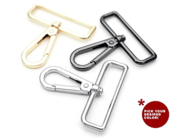 2" Lobster Clasp Swivel Snap Hook, Metal Purse Hardware (2 pack)