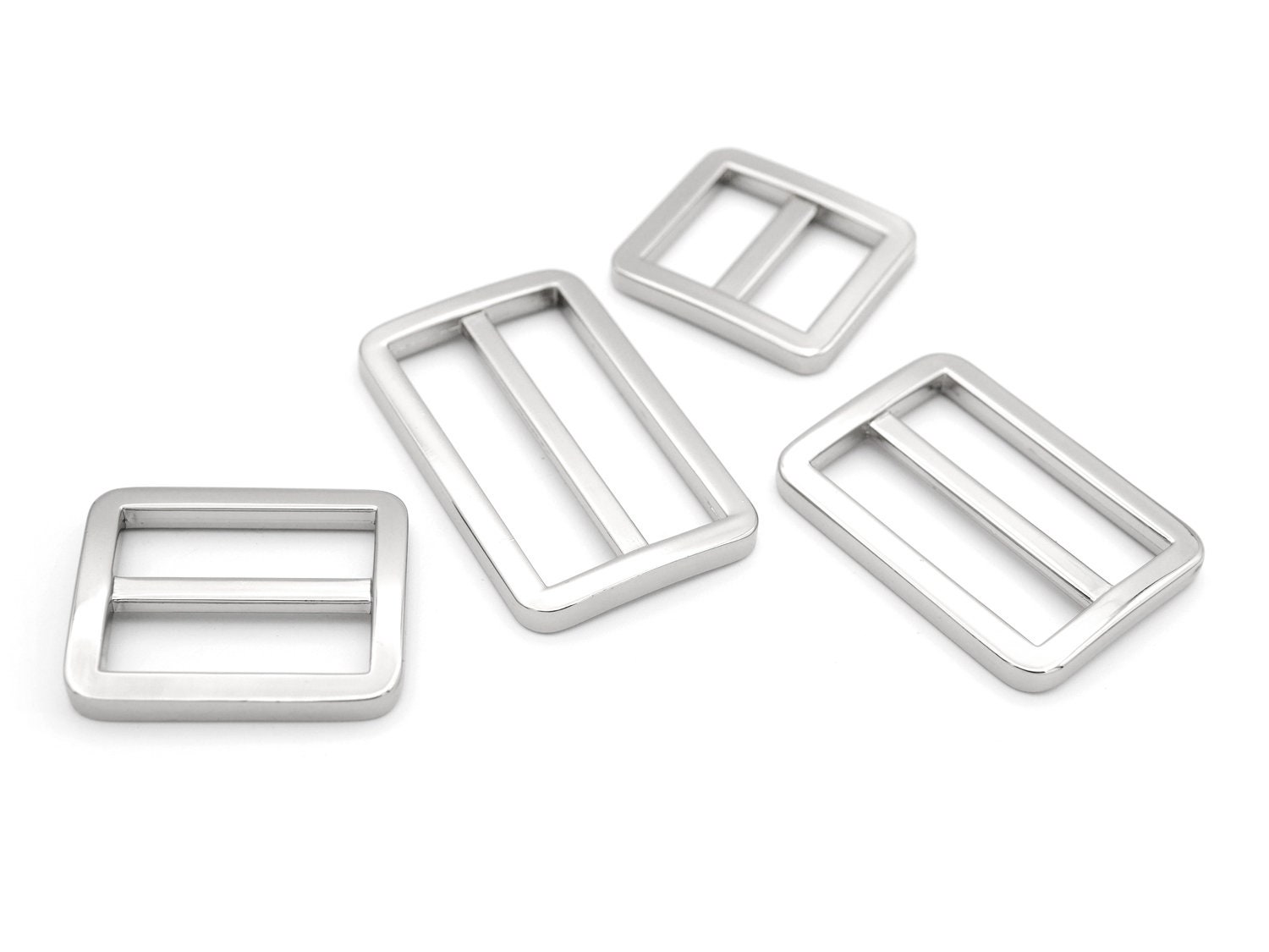 6pack 1inch Flat Metal Slide Buckle Slide Strap Keeper Purse Etsy