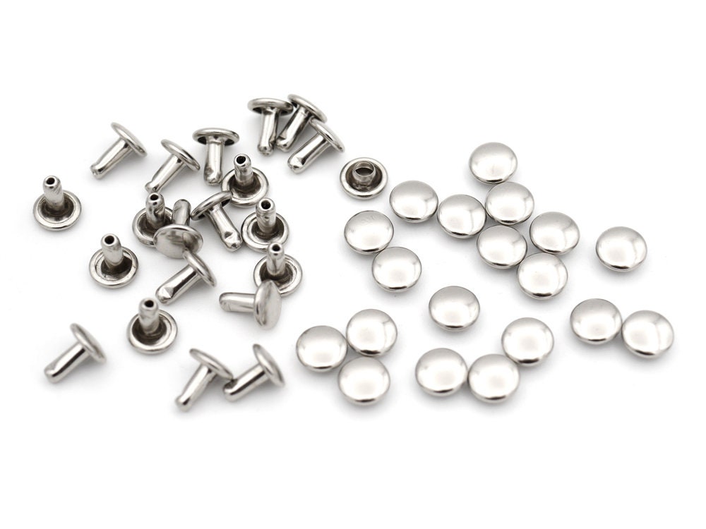 100pack Multi Size Double Cap Rivets Round Rivet Fasteners for Etsy