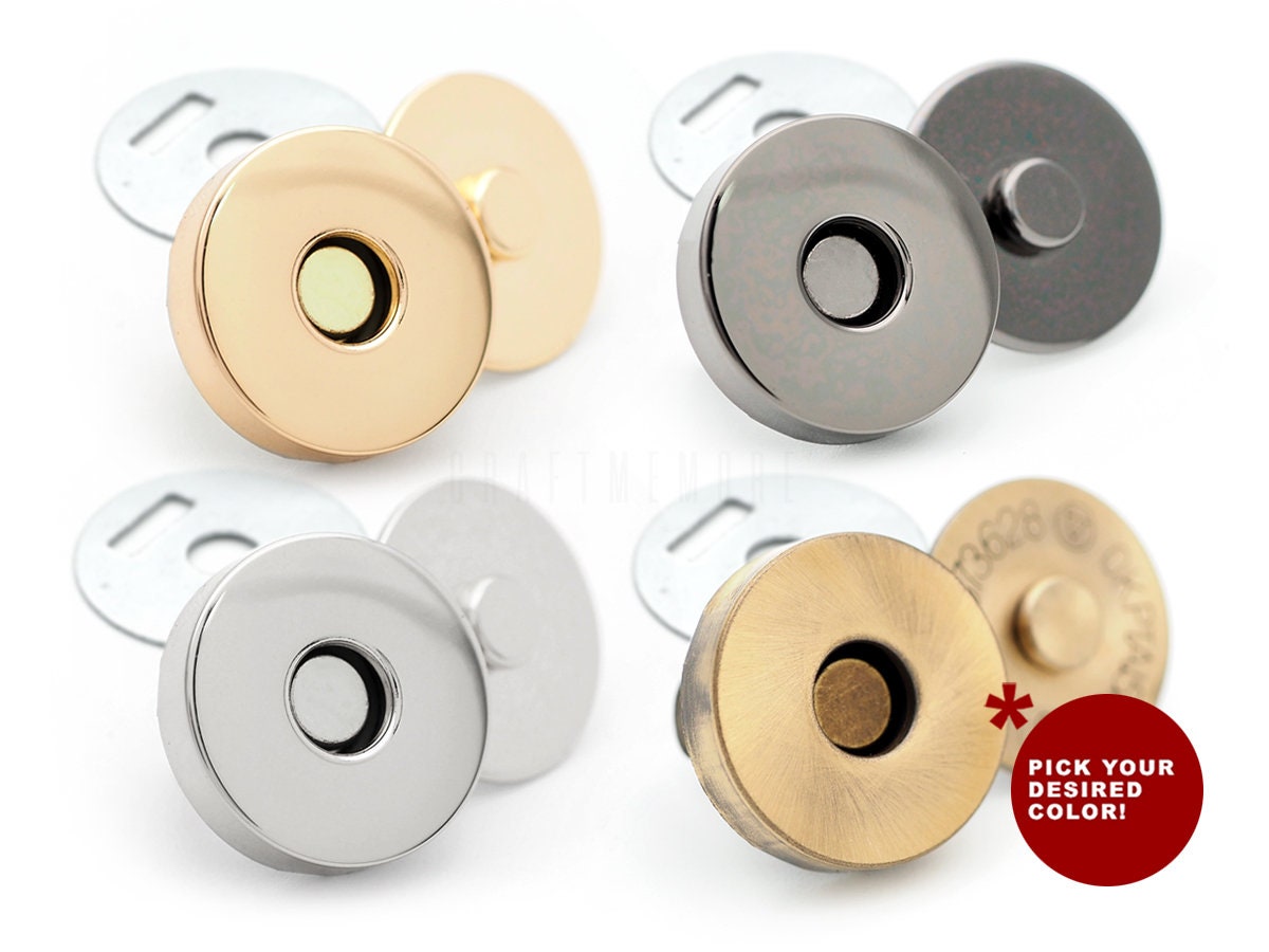 Bottoni magnetici a pressione di qualità Forte chiusura per borse da cucito  Chiusure 6 Pack MNL -  Italia
