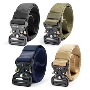 Tactical Nylon Belt with Quick-Release Buckle – Military-Style Utility Belt in 4 Colors SPB3