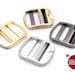 CRAFTMEMORE Metall-Schiebeschnallen Set – 4 Stück, Für Rucksackgurte, 25/32 Mm Gurtband