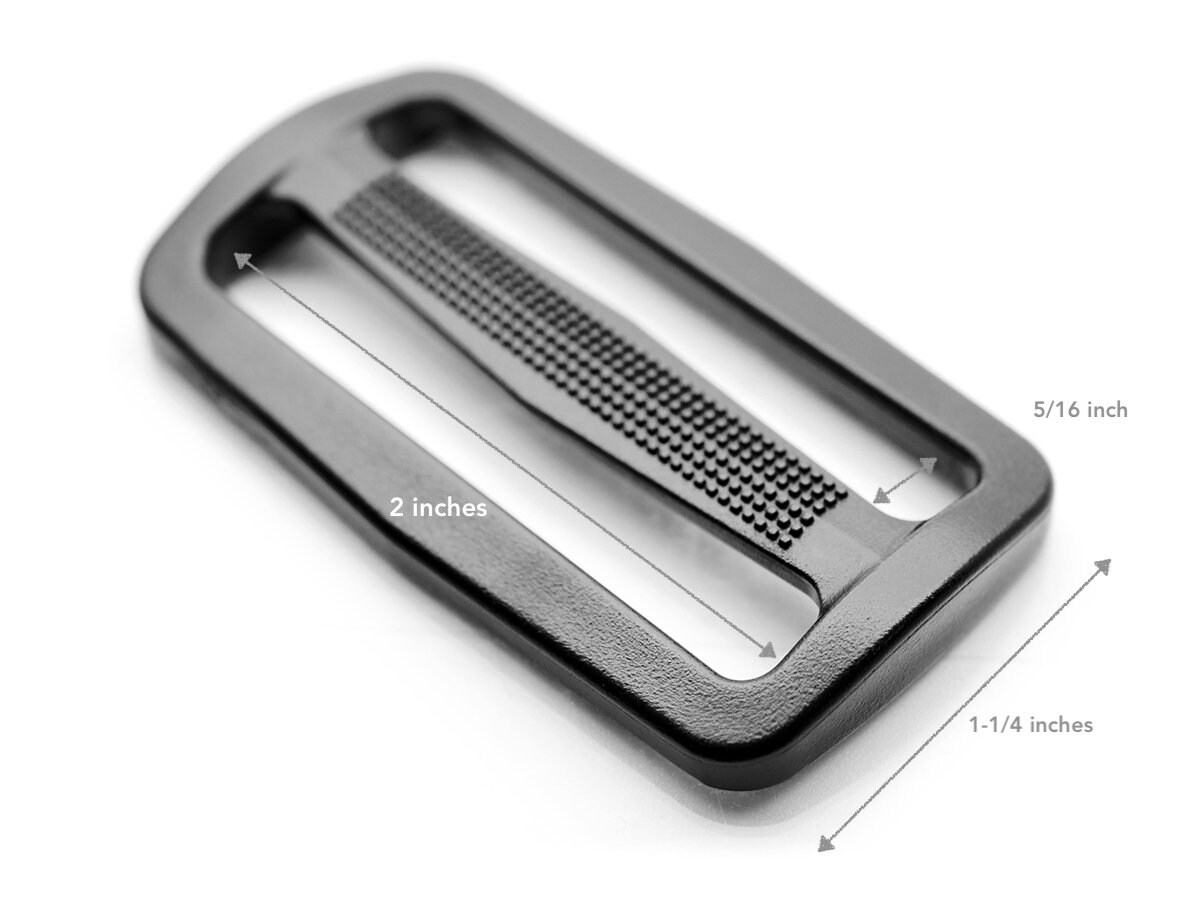 PATIKIL Platte gesp van metaal, verschuifbaar, 38 mm, 10 stuks Tri-Glide Sliders voor Riemriem, Riemversteller voor het maken van lederwaren, doe-het-zelf, tas, regenboog