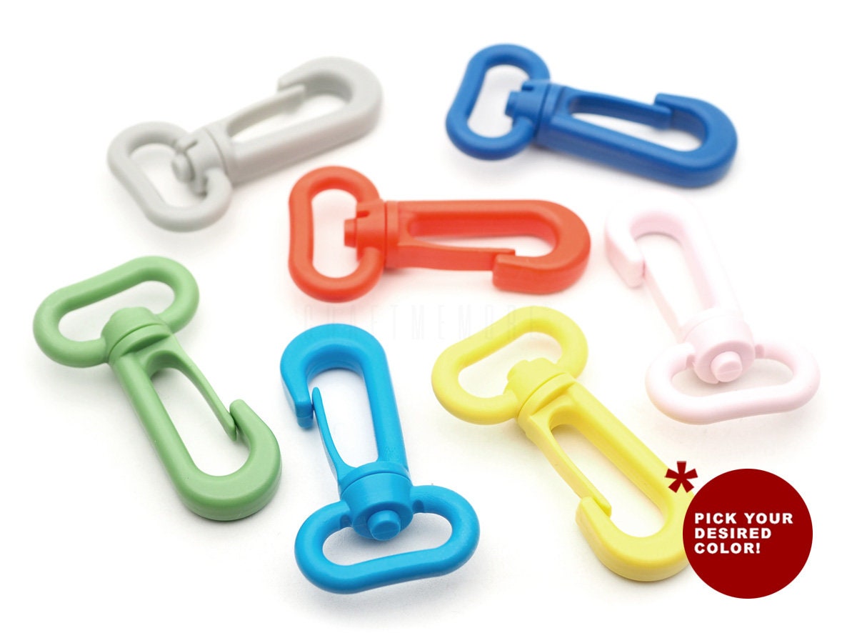 Multi Color Plastic Snap Hook Swivel Push Gate Clip Lobster Claw Clasp  Purse Hardware 6 Pcs -  Canada
