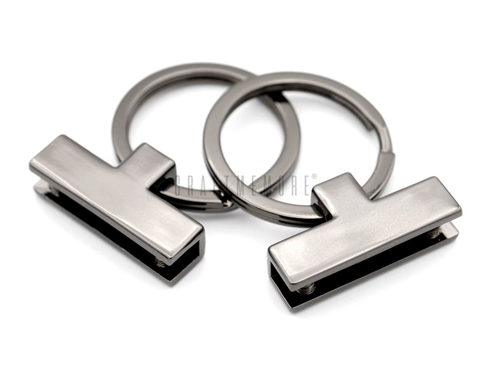 1 Inch Key Fob Hardware With Split Key Rings Holder Keychain Etsy Canada