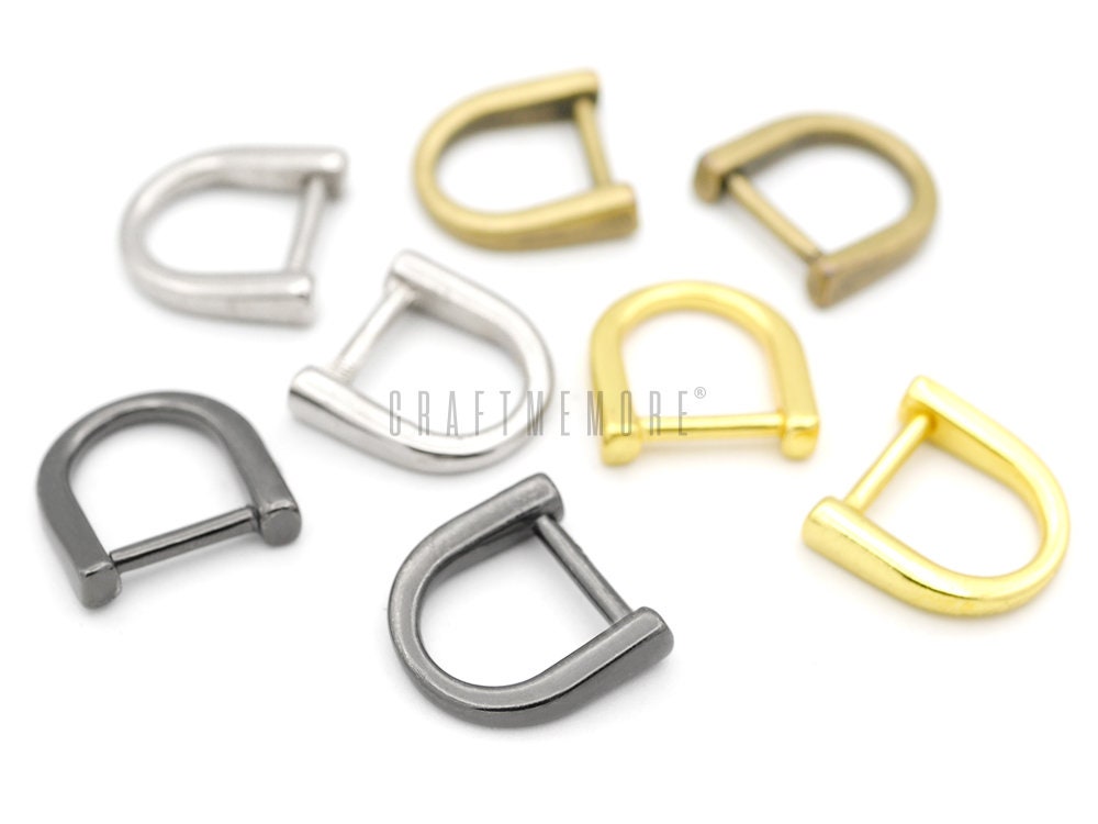 56 Pieces D Rings For Purse Bag Hardware Purse For Bag Making Buckles Craft  (Mixed Color,25 Mm) - Imported Products from USA - iBhejo
