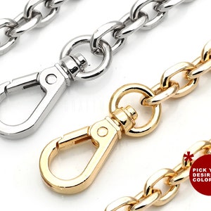 55inch Purse Chain, Metal Shoulder Handbag Strap, Replacement Handle Chain, Metal Crossbody Bag Chain Strap CH092