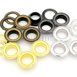 25pack 3/4 Hole Metal Grommets Eyelets With Washers for Billboard Vinyl  Banner, Leather Craft 