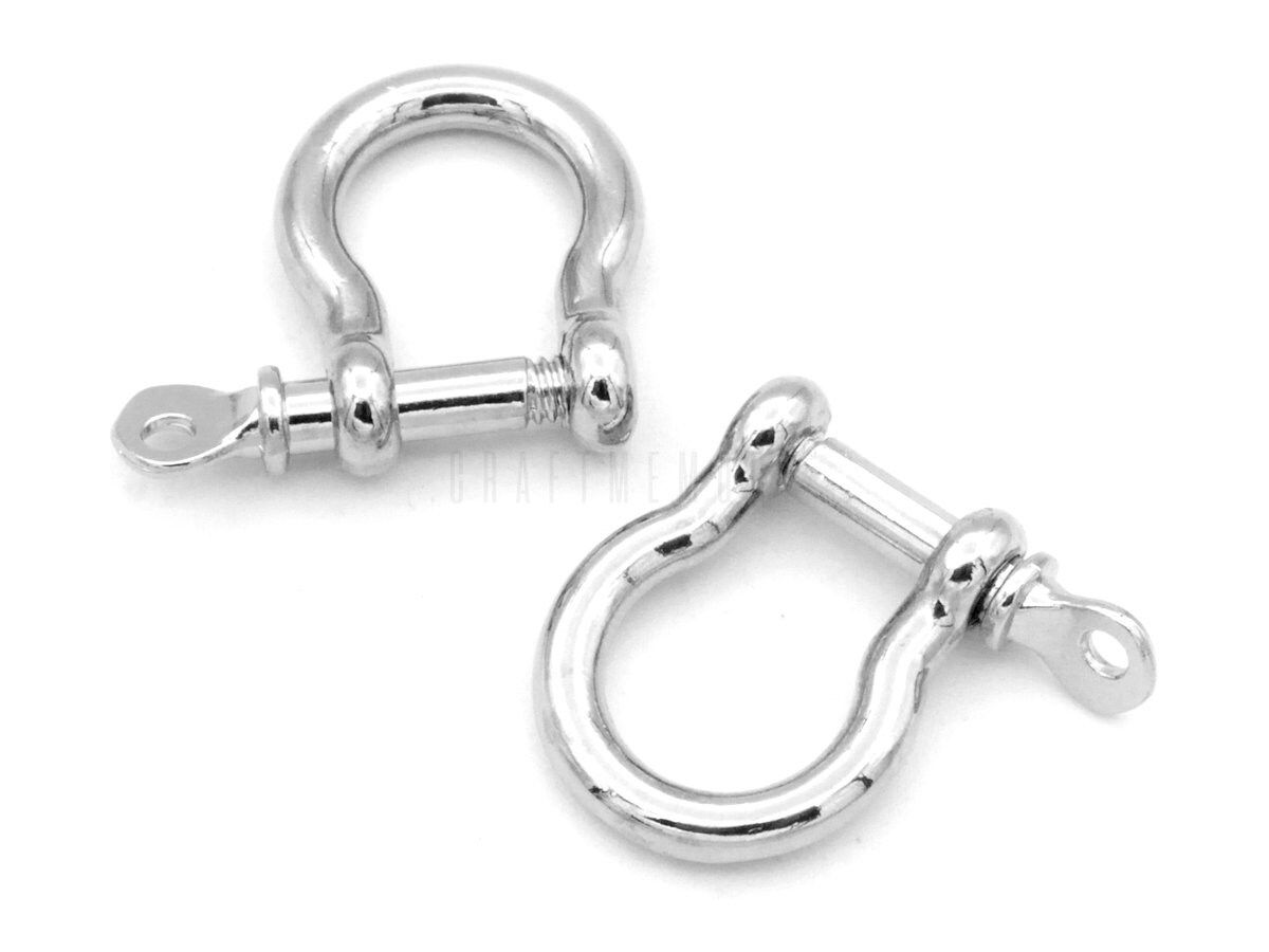 4pcs Shackle Screw Rings D-ring D Type Screw Pin Joint Connect for Key ...