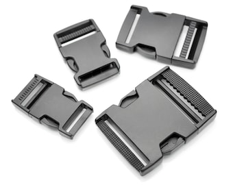 Quick Side Release Buckle Black Plastic Quality Locks for Bags Belts Paracord Fanny Packs Bracelets Collar 6 pack JINB