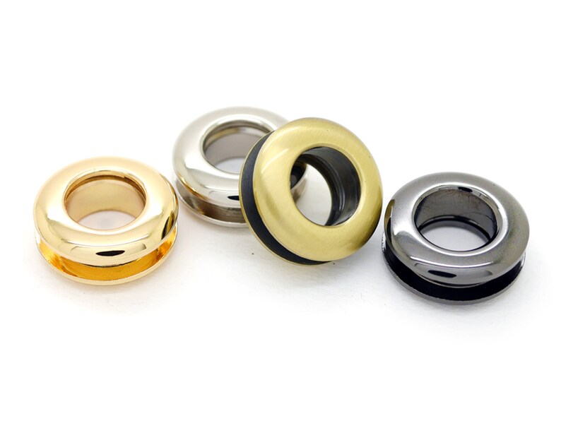 4sets 8mm Hole Metal Screw Rings Grommet Quality Polished Etsy