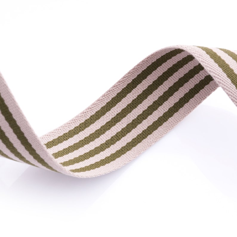 Striped Cotton/pp Blend Webbing Strap, 1.5 Inch Wide, 10 Yards, Heavy ...