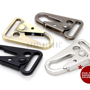 2pcs Metal Snap Hook Sling Clip Spring Gate Quick Release Carabiner Attachment Tactical Bag Accessori