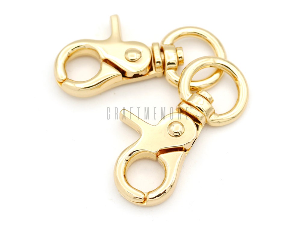 Lot 2 SWIVEL CLIPS SNAP Hook METAL TRIGGER 3/4" 1" 1.5" 19mm 25mm 38mm GBPPPP 