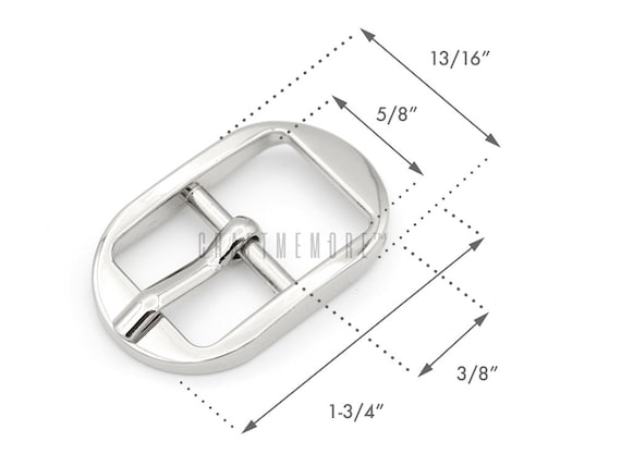 Fits 1-1//2/" Belts Antique Silver Oval Center Bar Buckle