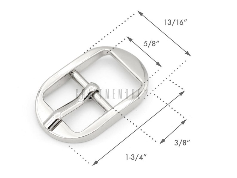 4pcs 1/2 or 5/8 Single Prong Belt Buckle Oval Etsy