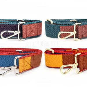 Large bandoulière rétro vintage réglable poignée de sac bandoulière en nylon ceinture de rechange JK10-11
