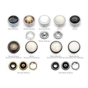 144 juegos de broches de presión de perla de 10 mm, botones a presión para camisas vaqueras, broches de presión con púas, suministros de costura al por mayor