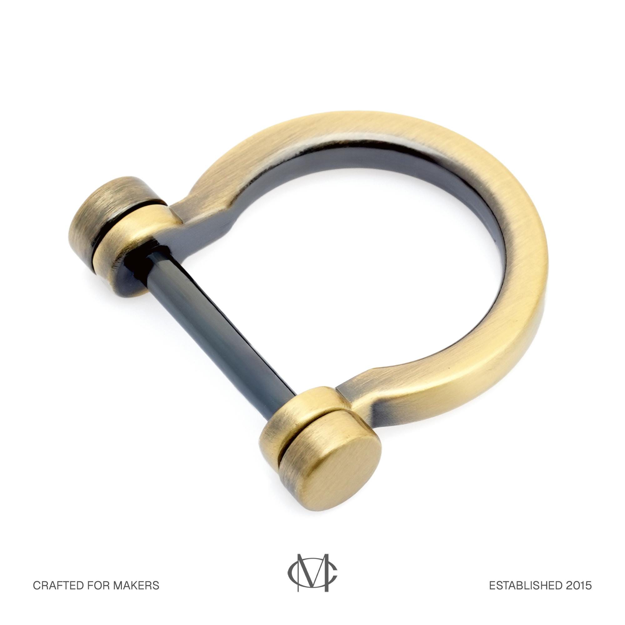 WADORN 12 pz Anelli a U Vite nel Grillo, 3 Colori a Forma di Ferro di Cavallo Anello a D con Vite di Chiusura a Forma di U Anello a D con