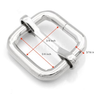 K&ouml;nnte beinhalten: Silberne Metallschnalle f&uuml;r einen Riemen oder G&uuml;rtel, mit den Ma&szlig;en 1,9 cm x 0,5 cm.