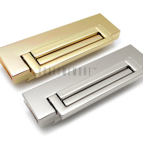 1pc Metal Purse Lock Bar With Flip Closure Clasp Lock premium Etsy