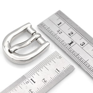 4stk Single Prong Gürtelschnalle, Leder Handwerk, passt 5/8, 3/4, 1 Zoll Riemen Bild 6