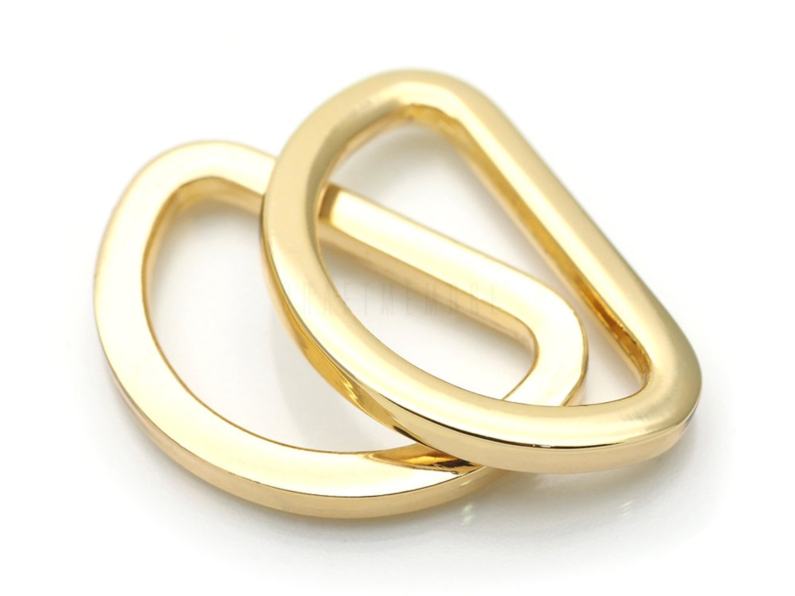 100-Pack D-Rings (1") - Heavy Duty Metal Buckles For Straps & Crafts (4 Colors)