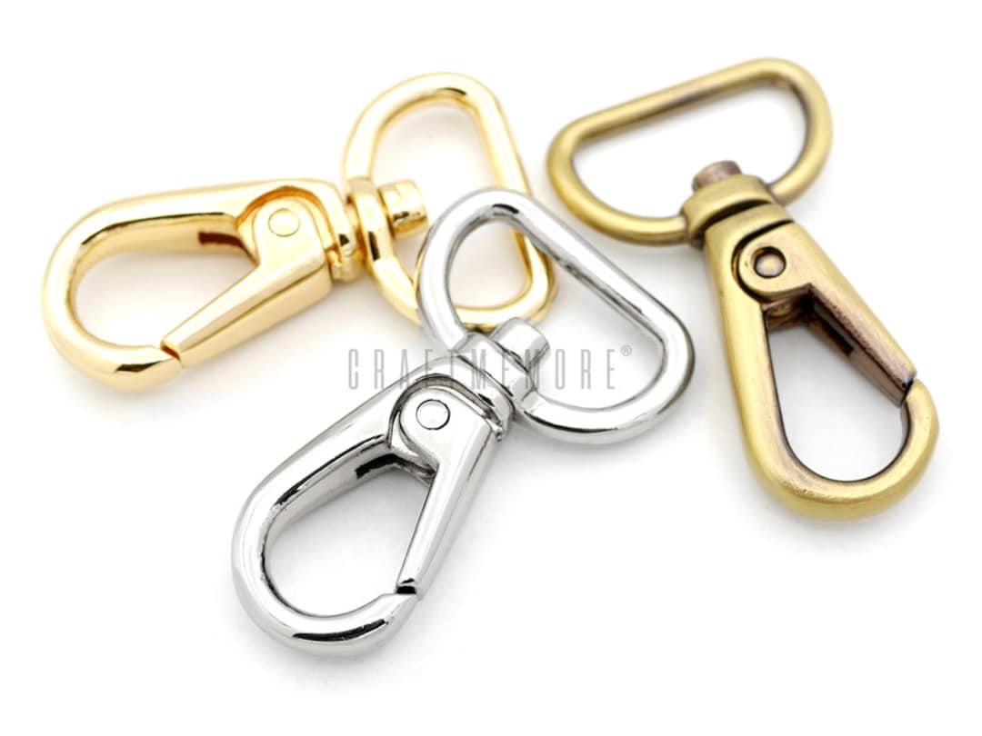 4pack 3/4 D-rings Screw in Shackle Horseshoe U Shape D Ring DIY Leather  Craft Purse Keychain Accessories 