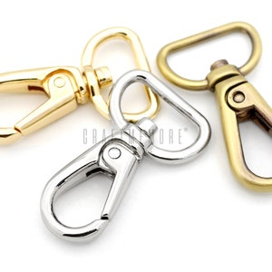 4pcs 3/4&quot;wide PUSH gate hooks Metal swivel snap hooks