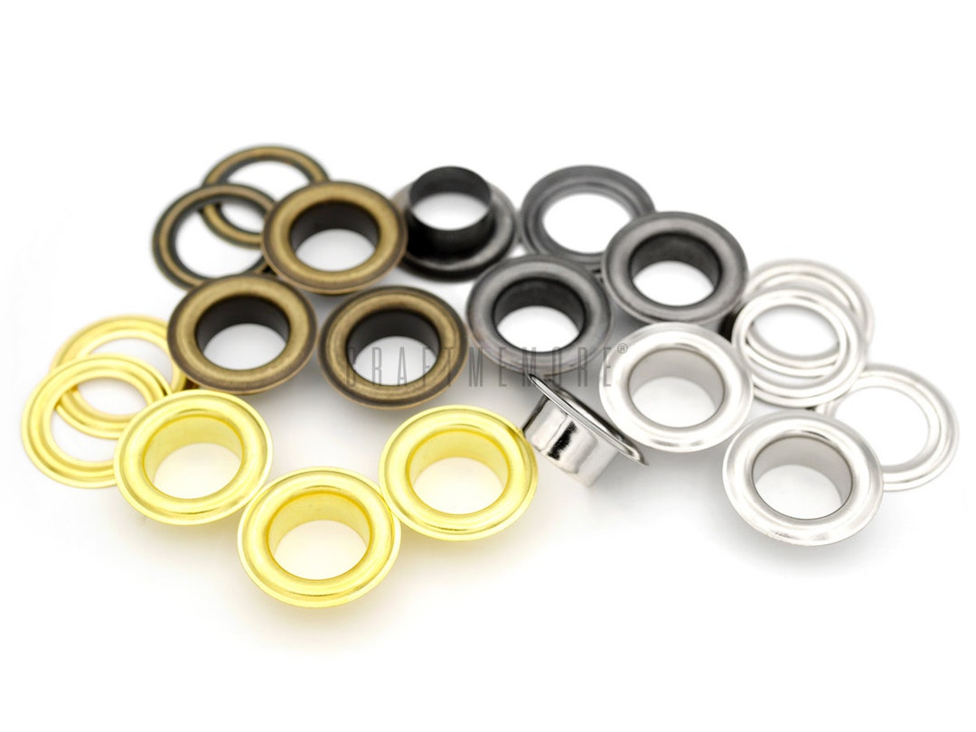 25pack 3/4 Hole Metal Grommets Eyelets With Washers for Billboard Vinyl  Banner, Leather Craft 