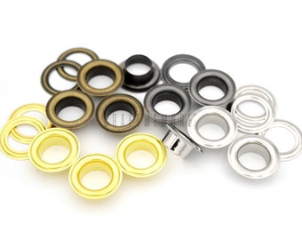 3/8" Hole Metal Grommets Eyelets with Washers for Billboard Vinyl banner, Leather craft 100pack
