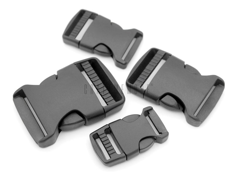 Quick Side Release Buckle Black Plastic Quality Locks for Bags Belts Paracord Fanny Packs Bracelets Collar 6 pack JLA1
