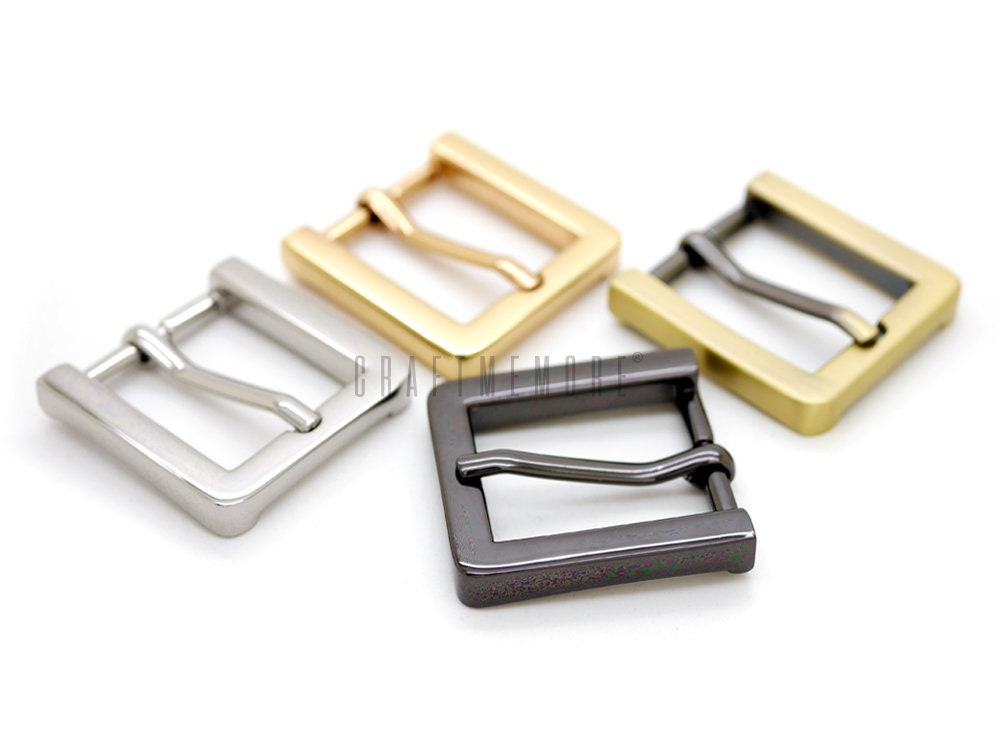 2pcs 1 Inch Square Belt Buckle Single Prong Strap Buckles 